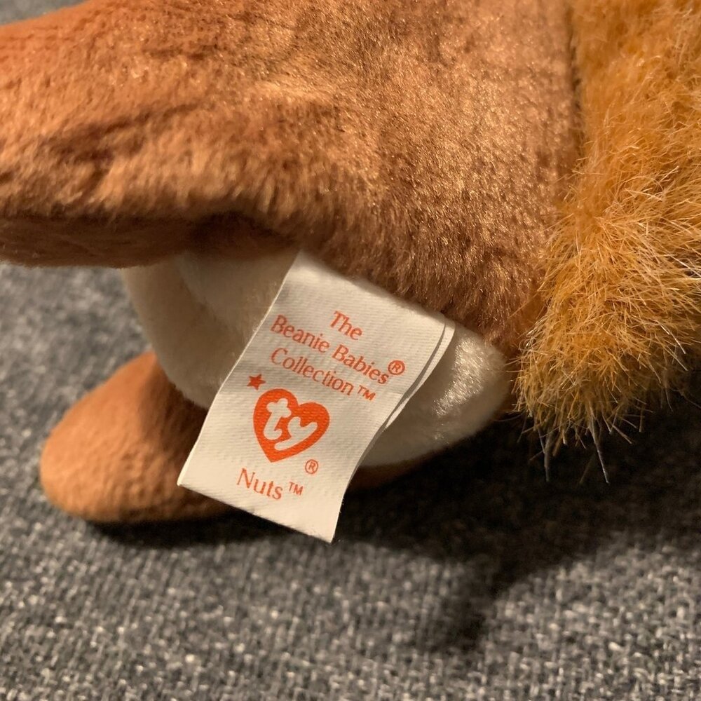 Ty Beanie Babies Nuts The Squirrel (1996) - Picture 5 of 7